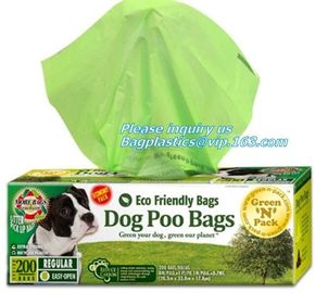 PE Compostable dog poop bag/ pet waste Bags, Leak Proof Dog Waste Poop Bags, Environment Friendly Compostable Dog Pet Po supplier