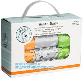 Cornstarch Based Eco Compostable Dog Poop Pick Bag - 4Refill Rolls,60Bags, EN13432 BPI OK compost home cheap price high supplier