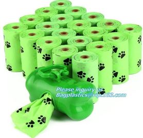 Cornstarch Based Eco Compostable Dog Poop Pick Bag - 4Refill Rolls,60Bags, EN13432 BPI OK compost home cheap price high supplier