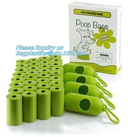 Cornstarch Based Eco Compostable Dog Poop Pick Bag - 4Refill Rolls,60Bags, EN13432 BPI OK compost home cheap price high supplier