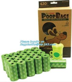 Compostable Bag For Dog Poop Drawstring Holder Custom Dogs Poop Bag Dispenser, Scented Dog Poop Bag Compostable Puppies supplier