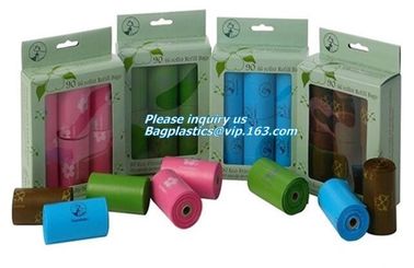 pet supplies products biodegradable plastic compostable pet poop bags, Eco-friendly Compostable Pet Poop Bag supplier