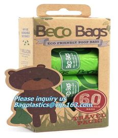 pet supplies products biodegradable plastic compostable pet poop bags, Eco-friendly Compostable Pet Poop Bag supplier