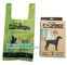 Disposable PE dog poop bag with printing, Pet Compostable disposable biodegradable plastic garbage bag supplier