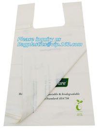 100% Compostable vest carrier plastic shopping bag with ce certificated, Vest Carrier Bags for Home Usage, vest carrier supplier