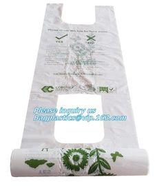 100% Biodegradable plant-based shopping bag, charity donation bags for cloths packing, fully biodegradable compostable P supplier