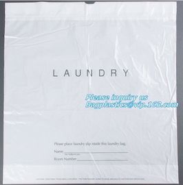 biodegradable compostable eco friendly orn starch dry cleaning laundry bag, biodegradable plastic drawstring laundry bag supplier