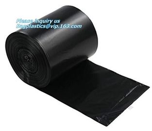 biodegradable and compostable garbage bin liners, kitchen bin liner compostable flat trash bag on roll, bin liner in rol supplier