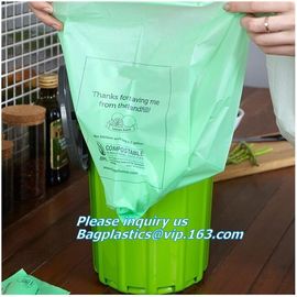 diaper sacks changing bag,PLA nappy bags, Compostable disposable biodegradable plastic garbage bag, Kitchen Compost Pail supplier