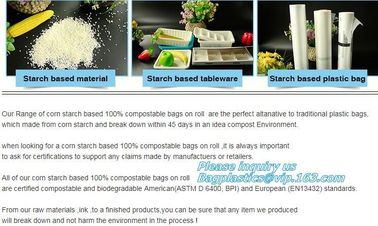 Factory directly sell biodegradable compostable refuse sack with EN13432 / BPI OK compost home ASTM D6400 certificates supplier