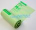 eco friendly biodegradable plastic compostable garbage bags on roll, Cornstarch 100% biodegradable compostable shopping supplier