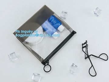 Pouch Slider plastic Zipper Folder PVC Clear cosmetic bag pencil pen packaging bag, storage use ldpe zipper slider bag supplier