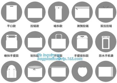 EVA clothing bags plastic slider zipper case, Custom printed side guesset foil slider zipper, resealable packaging slide supplier