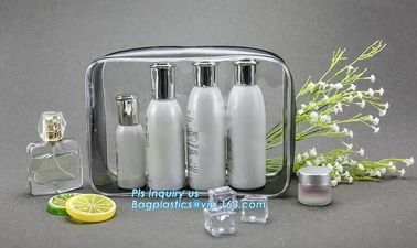 clear hanging toiletry bag pvc cosmetic bag, promotional plastic pvc clear transparent cosmetic bag, top zipper soft tra supplier