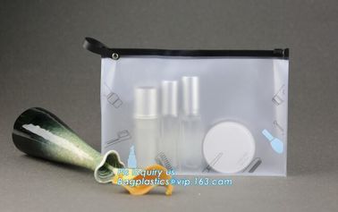 Transparent EVA plastic beach cosmetic bag, vinyl transparent clear PVC zipper cosmetic bag, waterproof clear zipper pla supplier