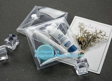 plastic zipper bag with hang holes &amp; slider, Slider Zipper PVC Pouch Clear Vinyl PVC k Bag, Slider Zipper Packing supplier