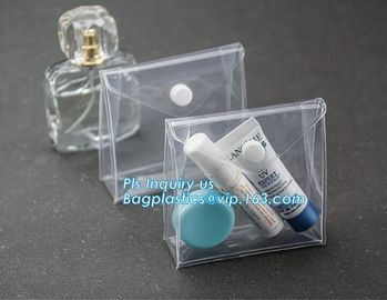 k bags for cosmetic puff automatic slider zipper bag, OEM clear PVC bag/ PVC slider bag/PVC zipper bag, Make Up Or supplier