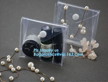 k bags for cosmetic puff automatic slider zipper bag, OEM clear PVC bag/ PVC slider bag/PVC zipper bag, Make Up Or supplier