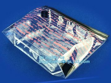 frosted PVC slider zipper bag plastic bag with zipper resealable pvc slider zip poly bag, cosmetic bag with slider zippe supplier