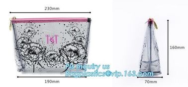 frosted PVC slider zipper bag plastic bag with zipper resealable pvc slider zip poly bag, cosmetic bag with slider zippe supplier