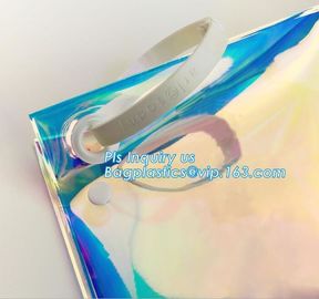 EVA Plastic Personal Care Packaging Slider Bags, cosmetic pvc bag with slide industrial plastic bags, PVC / EVA / TPU zi supplier