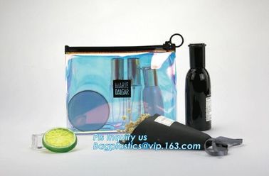 EVA Plastic Personal Care Packaging Slider Bags, cosmetic pvc bag with slide industrial plastic bags, PVC / EVA / TPU zi supplier