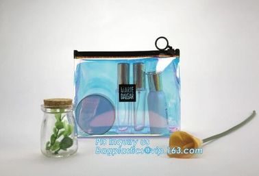 Stand up clear/transparent cosmetic PVC zipper bag/pouch, Eva Clothing Packaging Plastic Clear Zipper Bag With Slider supplier