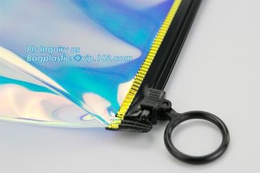 Stand up clear/transparent cosmetic PVC zipper bag/pouch, Eva Clothing Packaging Plastic Clear Zipper Bag With Slider supplier