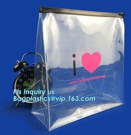 zipper slider bag cosmetic packaging slider bag, make up bag promotional cosmetic bag slider bag, toiletry pouch eva cos supplier