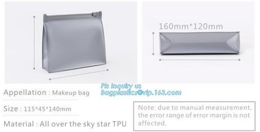 zipper slider bag cosmetic packaging slider bag, make up bag promotional cosmetic bag slider bag, toiletry pouch eva cos supplier