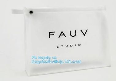 vinyl toiletry zipper bag pvc slider bag waterproof customized print clear pvc cosmetic bags, Reusable Clear Pvc Cosmeti supplier