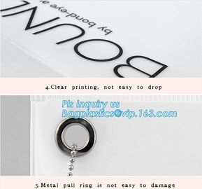 student stationery transparent plastic slider zipper bag, Eco-friendly Slider Zipper Flat Plastic Bag For Document or Sw supplier
