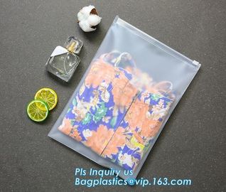 plastic bag with zip lock for cosmetic, slide lock poly bag, standing up zip customized color pvc bag for cosmetics supplier