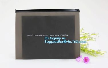 Promotion of cosmetics case price good clear slider top pvc bag, cosmetics soft eva k slider bag eco bag, slider supplier