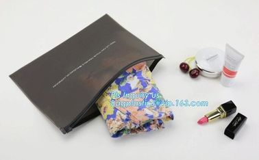 Promotion of cosmetics case price good clear slider top pvc bag, cosmetics soft eva k slider bag eco bag, slider supplier