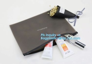 Promotion of cosmetics case price good clear slider top pvc bag, cosmetics soft eva k slider bag eco bag, slider supplier