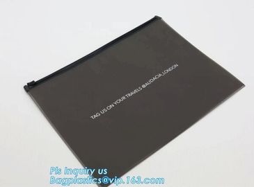 PP slider bag / PP zip seal bag, k bags slider zipper pvc packing documents bags, Cosmetic Cases Plastic PVC Trave supplier