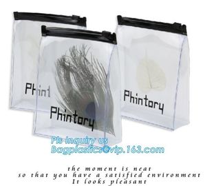 eco-friendly clear vinvyl pvc slider zip bags k bag, slider zipper bag plastic bag with zipper/pvc zipper lock sli supplier