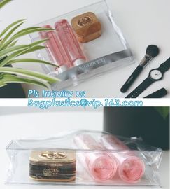 Plastic Makeup Brushes Bag For Women Zipper EVA Slider Gusset Cosmetic Bag, slider zipper bag/ cosmetic packaging, zip supplier