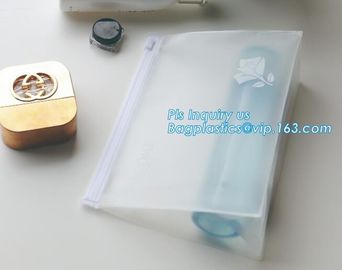 slider bag /clear waterproof cosmetic packaging bag, slider bag plastic zipper bag vinyl cosmetic bag, cosmetic clear me supplier