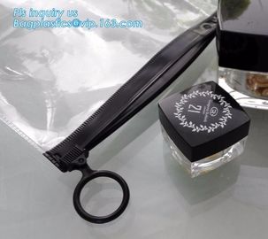 stationery handle bags with slider zipper, slider zipper bag plastic bag with zipper/pvc zipper lock slider bag/resealab supplier