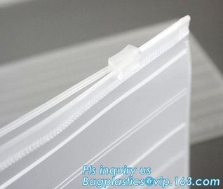 slider zipper PVC plastic bag for packing bed sheet, Flat Zipper Top PVC Slider Zipper Bags For Towel Washing Goods Pack supplier