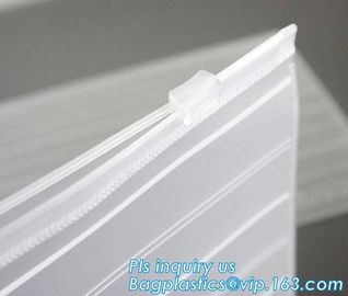reusable promotional Plastic LDPE slider zipper bags, metallized film bottom loaded slider zipper packaging gloss finish supplier