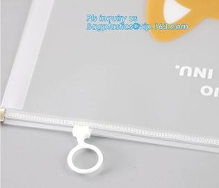 Pouch Bags With Zip,Plastic Zip Resealable Pouch, side gusset bag with top handle and slider zipper, EVA Cosmetic Bag wi supplier