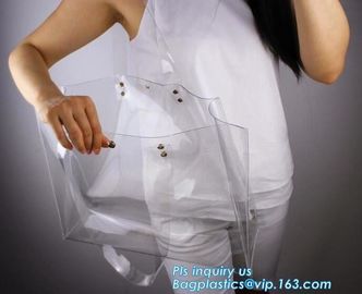 Pouch Bags With Zip,Plastic Zip Resealable Pouch, side gusset bag with top handle and slider zipper, EVA Cosmetic Bag wi supplier