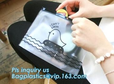 Pouch Bags With Zip,Plastic Zip Resealable Pouch, side gusset bag with top handle and slider zipper, EVA Cosmetic Bag wi supplier