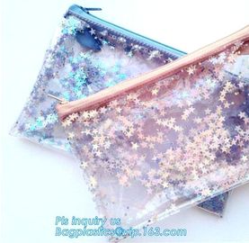 Zipper Sliders Zip Lock Vinyl PVC Bags for Cosmetics Medicine Many Uses, Promotional Clear Vinyl Zipper Bags, slider zip supplier