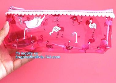 ECO friendly recycled cheap wholesale custom transparent waterproof printed promotion plastic zipper clear pvc cosmetic supplier