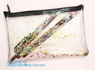 ECO friendly recycled cheap wholesale custom transparent waterproof printed promotion plastic zipper clear pvc cosmetic supplier