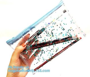 ECO friendly recycled cheap wholesale custom transparent waterproof printed promotion plastic zipper clear pvc cosmetic supplier
